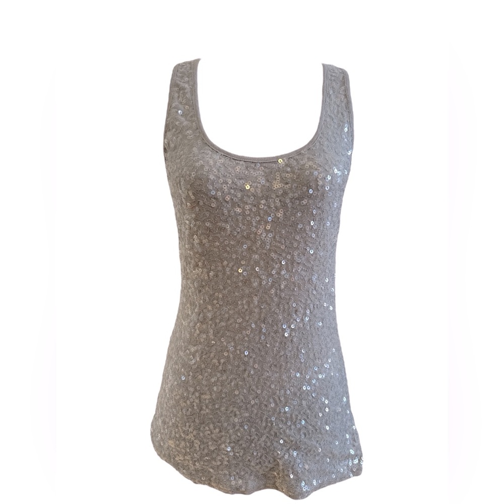 Old Navy, Size Medium, Silver/Gray Sequin Tank Top